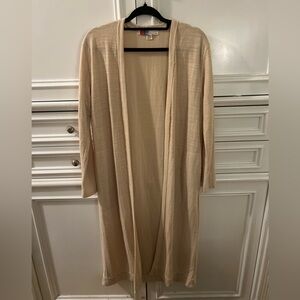 Free People Long yellow cardigan in EUC